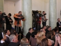 Licznie zebrani uczestnicy gali wręczenia certyfikatów w Sali Kolumnowej Pałacu Prezydenckiego