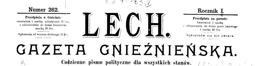 Lech._Gazeta_Gnieźnieńska.Winieta_z_1896_r